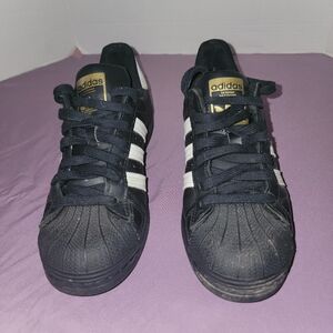 adidas Black & White Classic Shell-Toe Sneakers